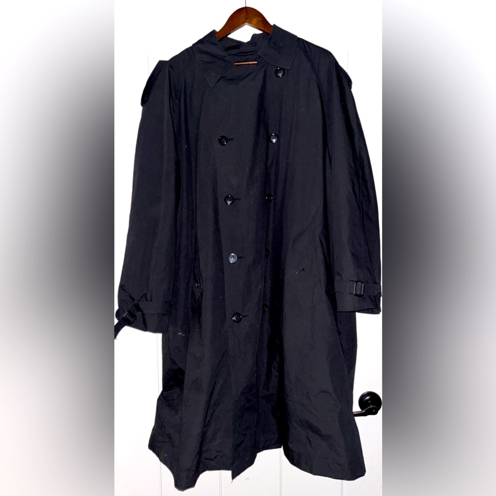 Vintage London Fog Towne Old Money Double Breast‎ Heavy Duty Trench Coat Men 44